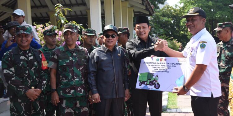 TMMD ke-120 Sasar Desa Penambangan Balongbendo