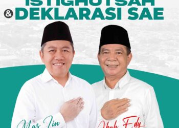 Paslon SAE Gelar Istighotsah dan Deklarasi, Berhadiah 18 Paket Umroh