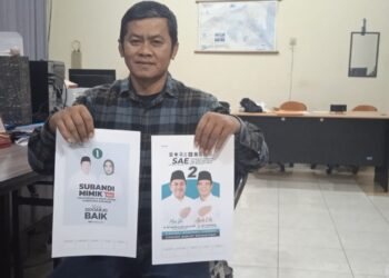 Dorong Animo Warga ke TPS, KPU Sidoarjo Sebar Jutaan Bahan Kampanye