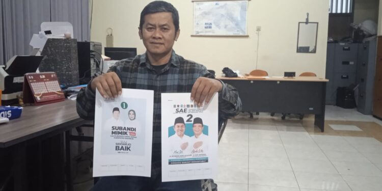 Dorong Animo Warga ke TPS, KPU Sidoarjo Sebar Jutaan Bahan Kampanye