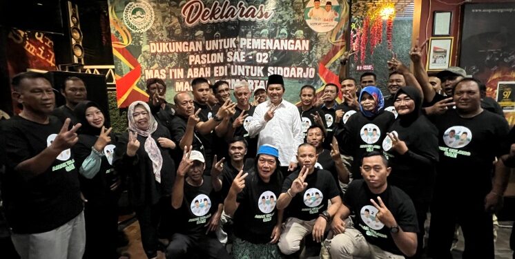Nilai Figur Tepat Pimpin Sidoarjo, Anak Kolong Sidoarjo Deklarasi Dukung SAE