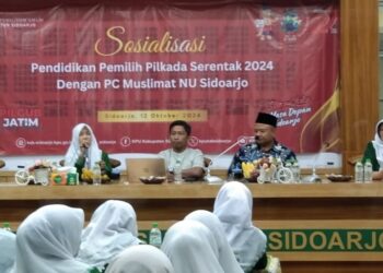 KPU Gandeng Muslimat NU Sidoarjo Gelar Sosialisasi Pendidikan Pemilih