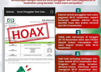 Warga Sidoarjo Diminta Waspadai Hoaks Tes Pegawai BPJS Kesehatan