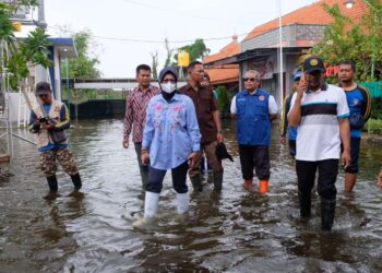 Pemkab Sidoarjo Upayakan Penanganan Maksimal Banjir Waru dan Tanggulangin