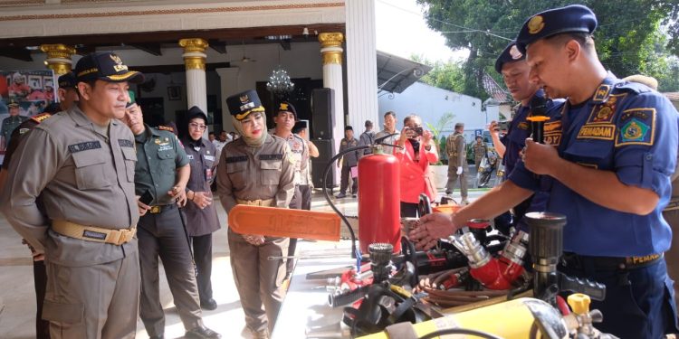 Bupati Subandi Pimpin Apel Kesiapsiagaan Nasional Satpol PP, Satlinmas dan Damkar